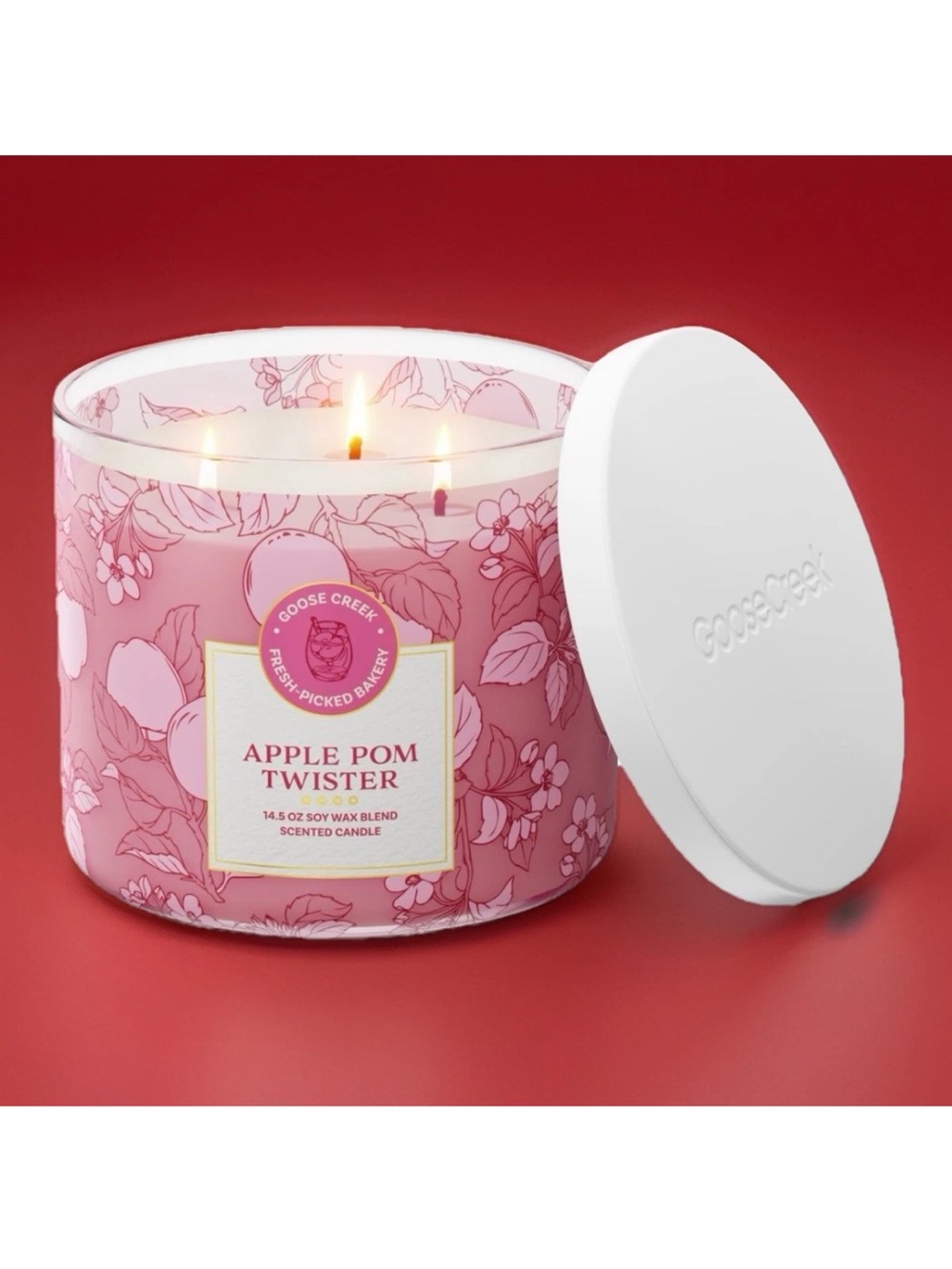 Goose Creek 3-Wick Candle- Apple Pom Twister (14.5 oz)
